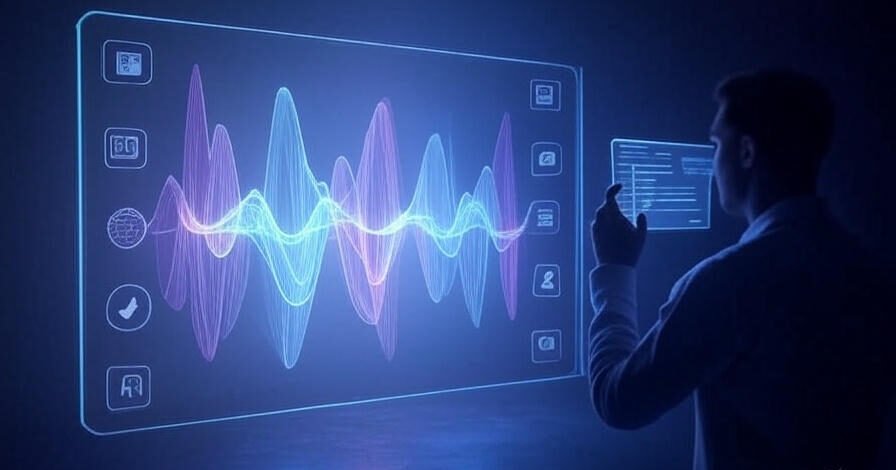 Abstract waveform showing pizokeelio’s digital influence