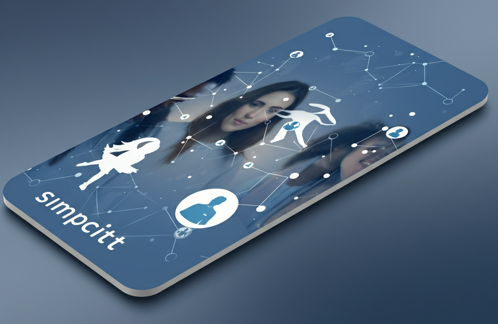 Abstract digital design representing Simpcitt as a user-driven platform.
