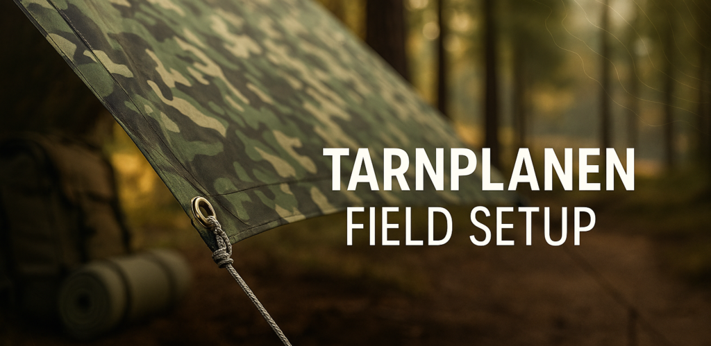 Tarnplanen camo tarp A-frame