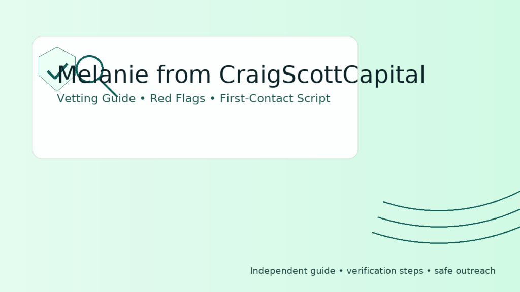 Melanie from CraigScottCapital graphic