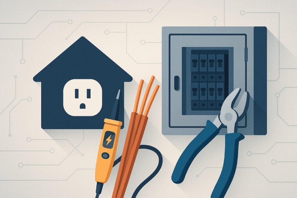 Electrician hourly rate illustration